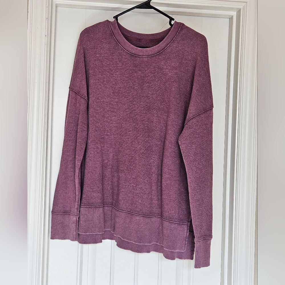 Split side sweater